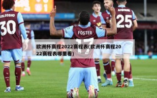 欧洲杯赛程2022赛程表(欧洲杯赛程2022赛程表哪里看)