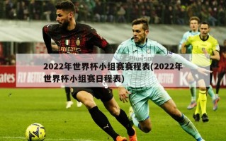 2022年世界杯小组赛赛程表(2022年世界杯小组赛日程表)