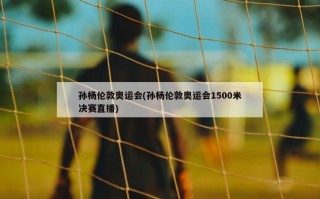 孙杨伦敦奥运会(孙杨伦敦奥运会1500米决赛直播)