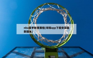 nba夏季联赛赛程(球探app下载安装最新版本)